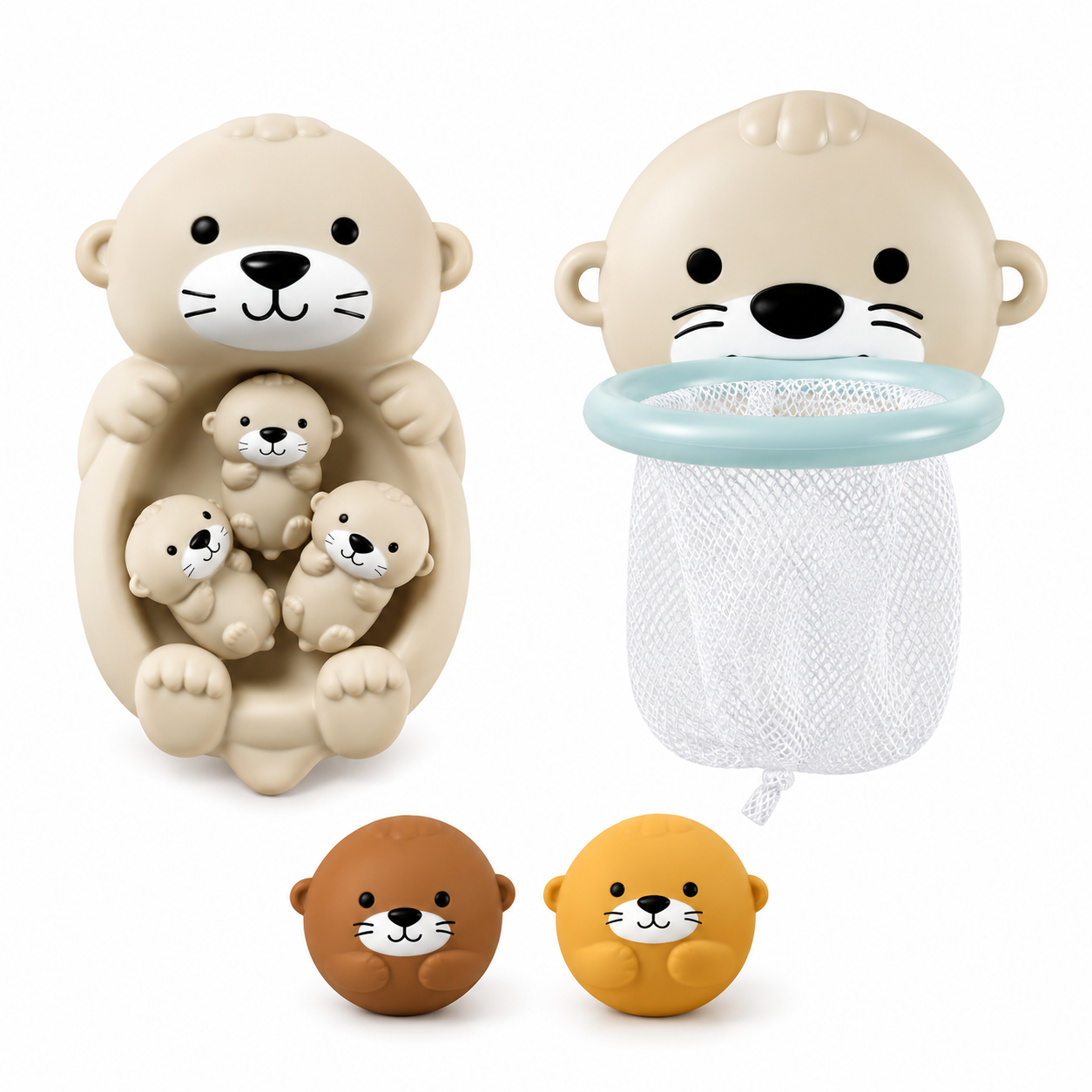 Set de Juego para el Baño de Nutrias – 5 Piezas