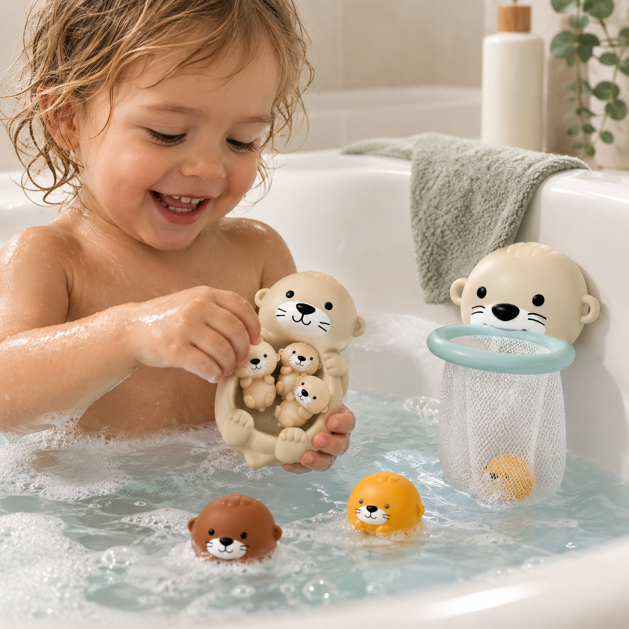 Set de Juego para el Baño de Nutrias – 5 Piezas