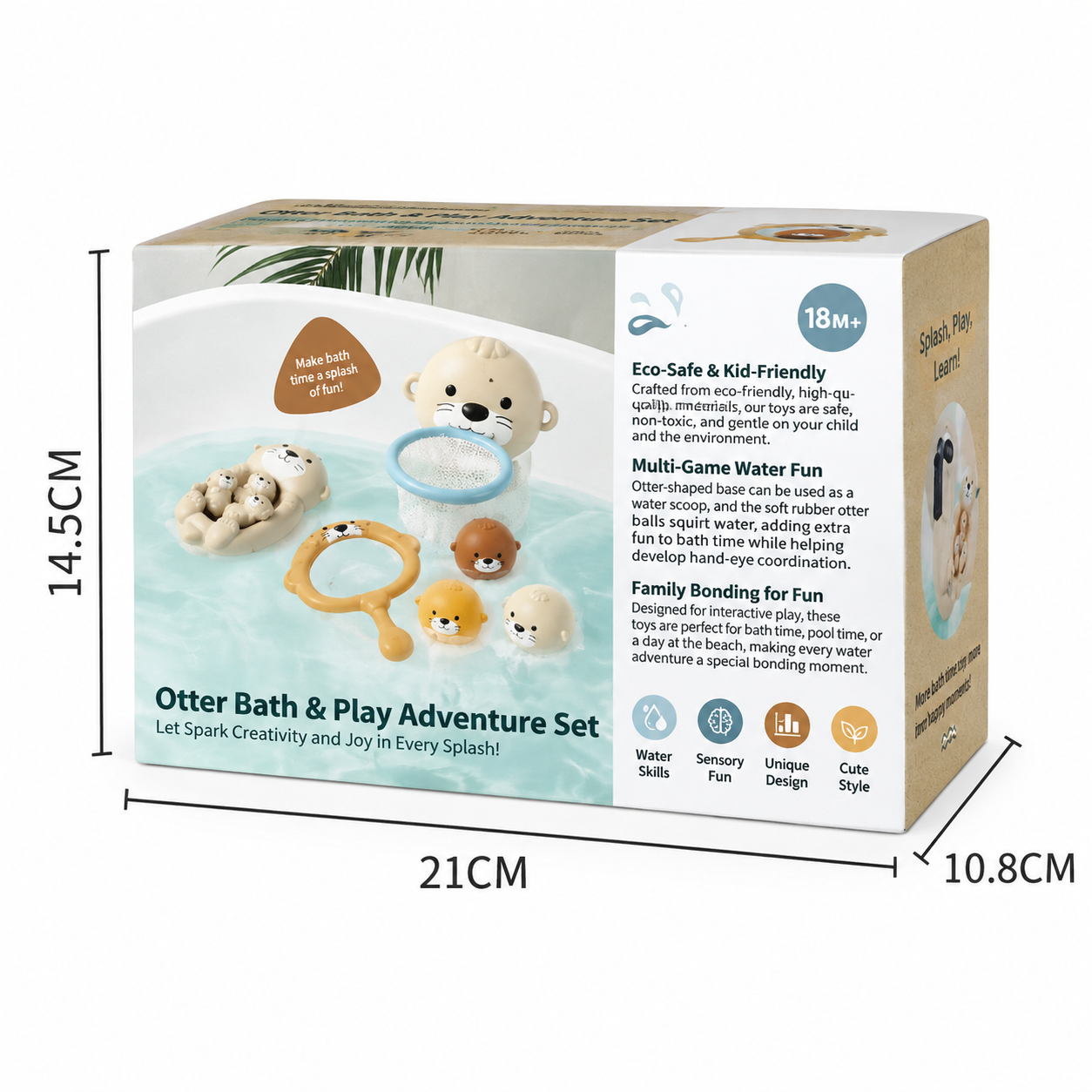 Set de Juego para el Baño de Nutrias – 5 Piezas