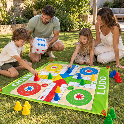 Juego de Mesa Familiar Ludo Gigante Infantil 130 × 93 cm