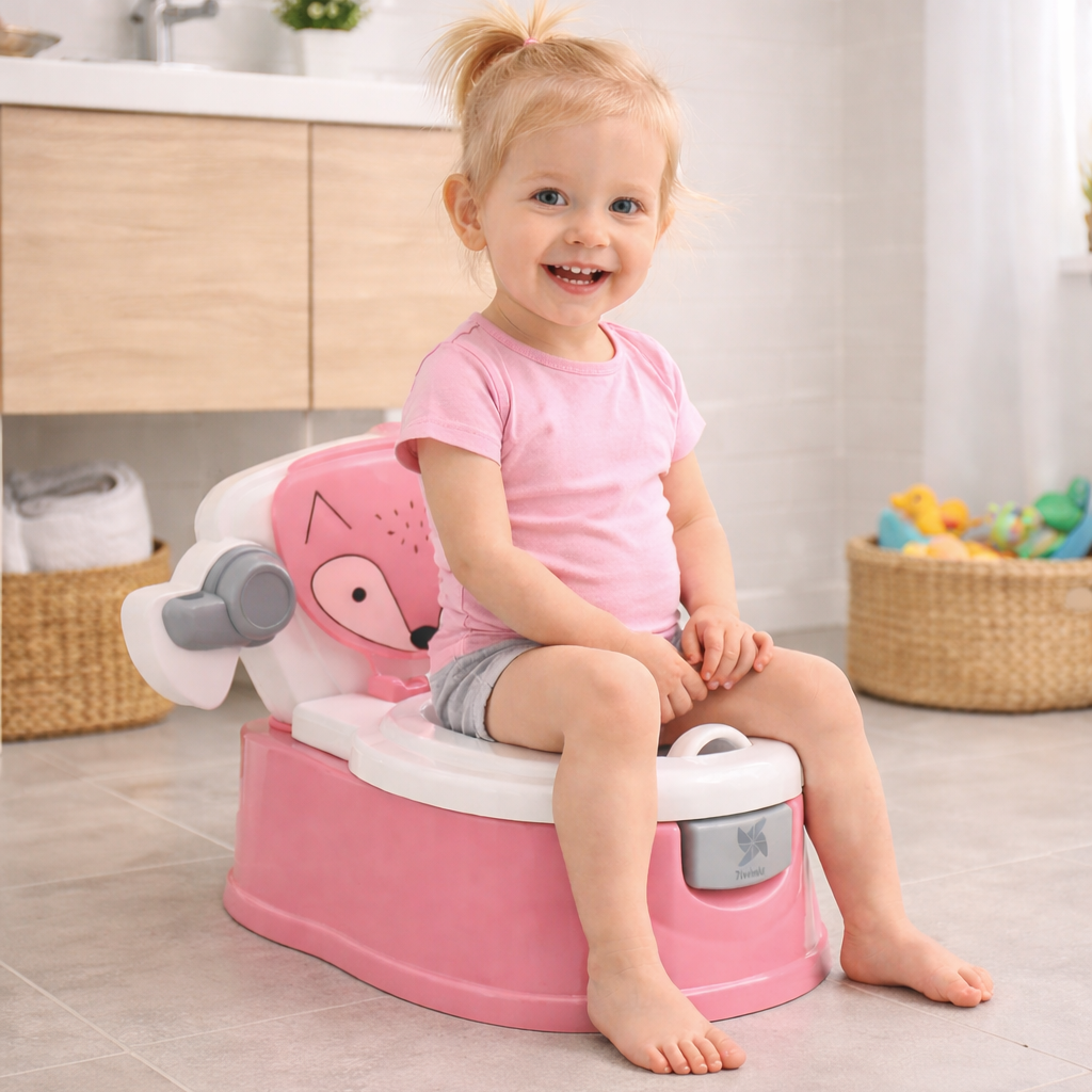 Orinal aprendizaje de Bebé Foxy Rosa