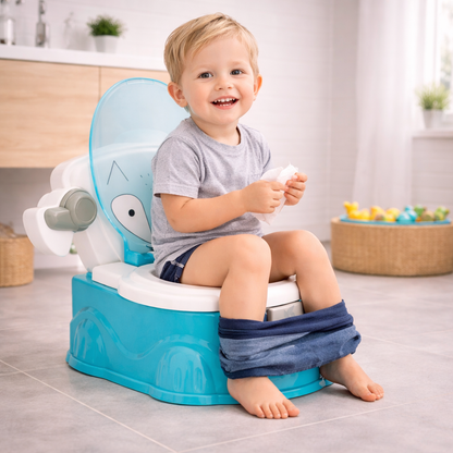 Orinal aprendizaje de Bebé Foxy Azul