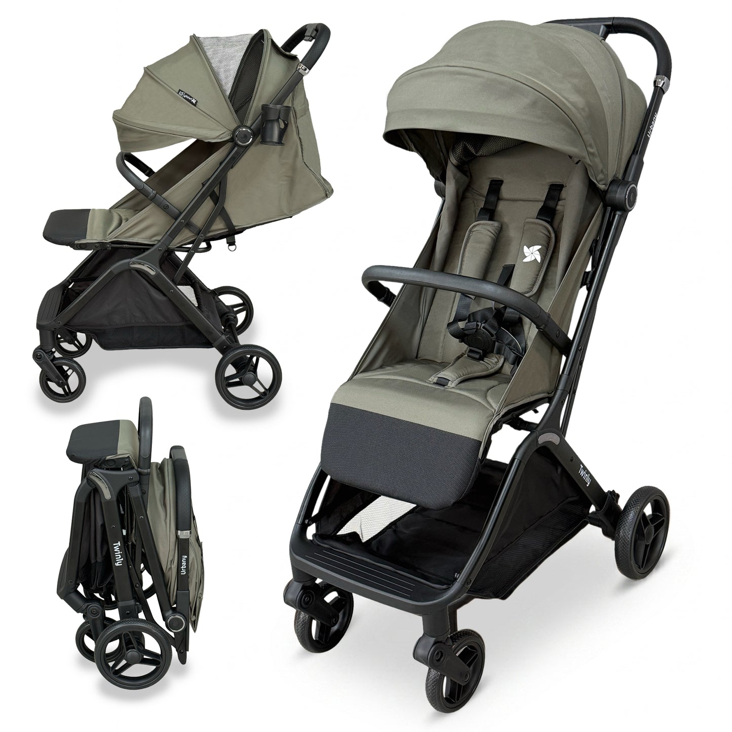 Silla de Paseo Compacta URBANY, Verde
