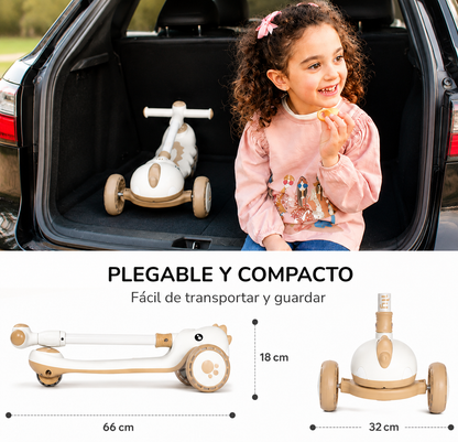 Patinete evolutivo 3 en 1 DINLY Rosa