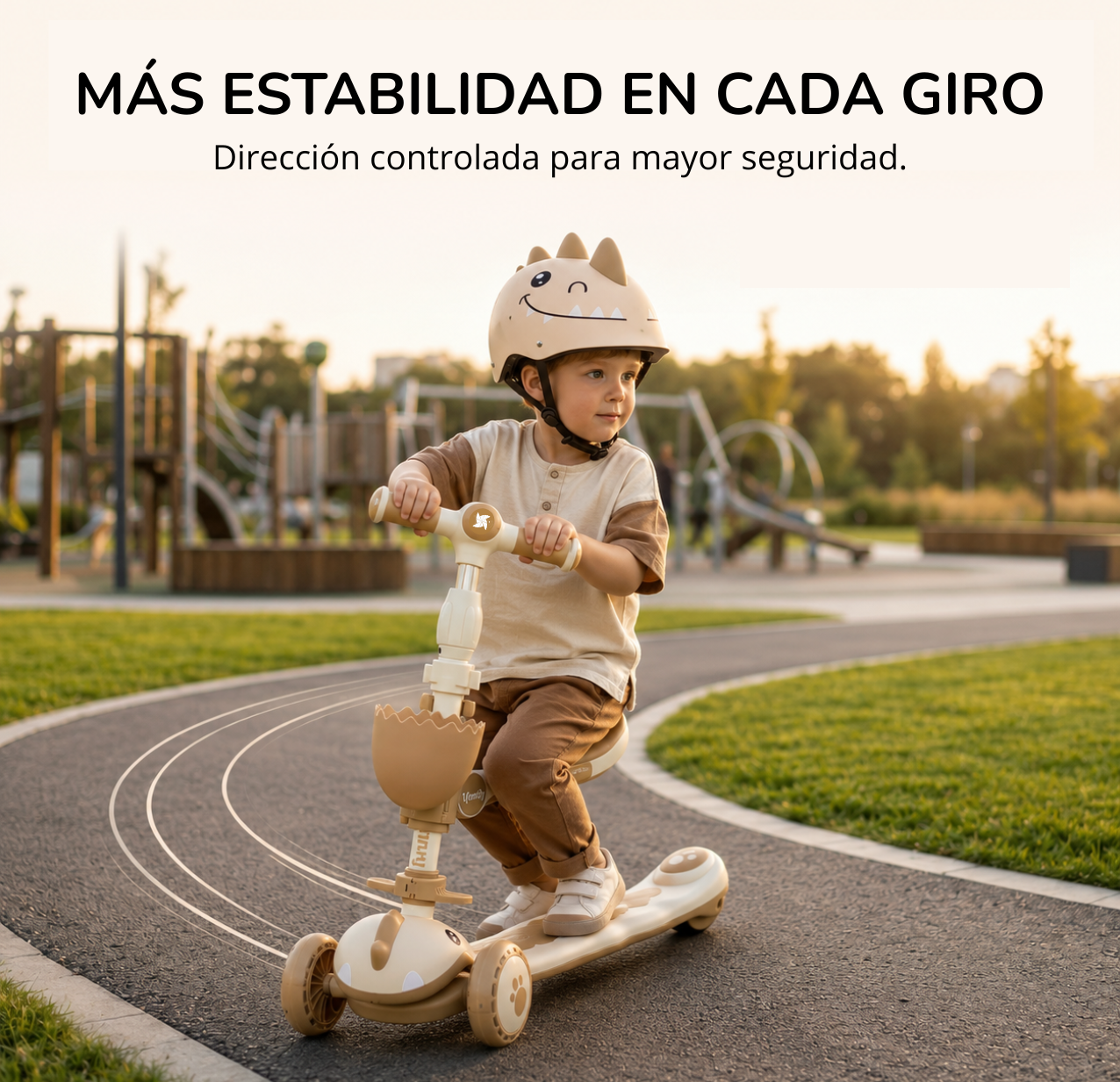 Patinete evolutivo 3 en 1 DINLY Rosa