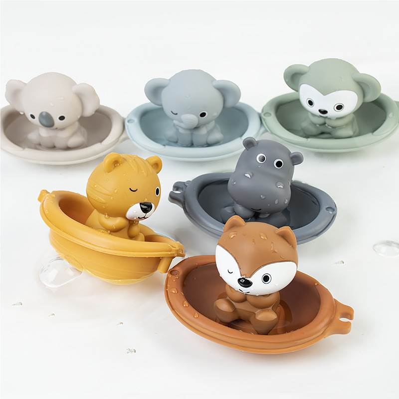 Set de juguetes de baño Animales y Barquitos – 12 Piezas