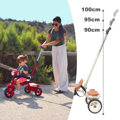 Triciclo Evolutivo bebé Carly de 1 a 5 años Rojo