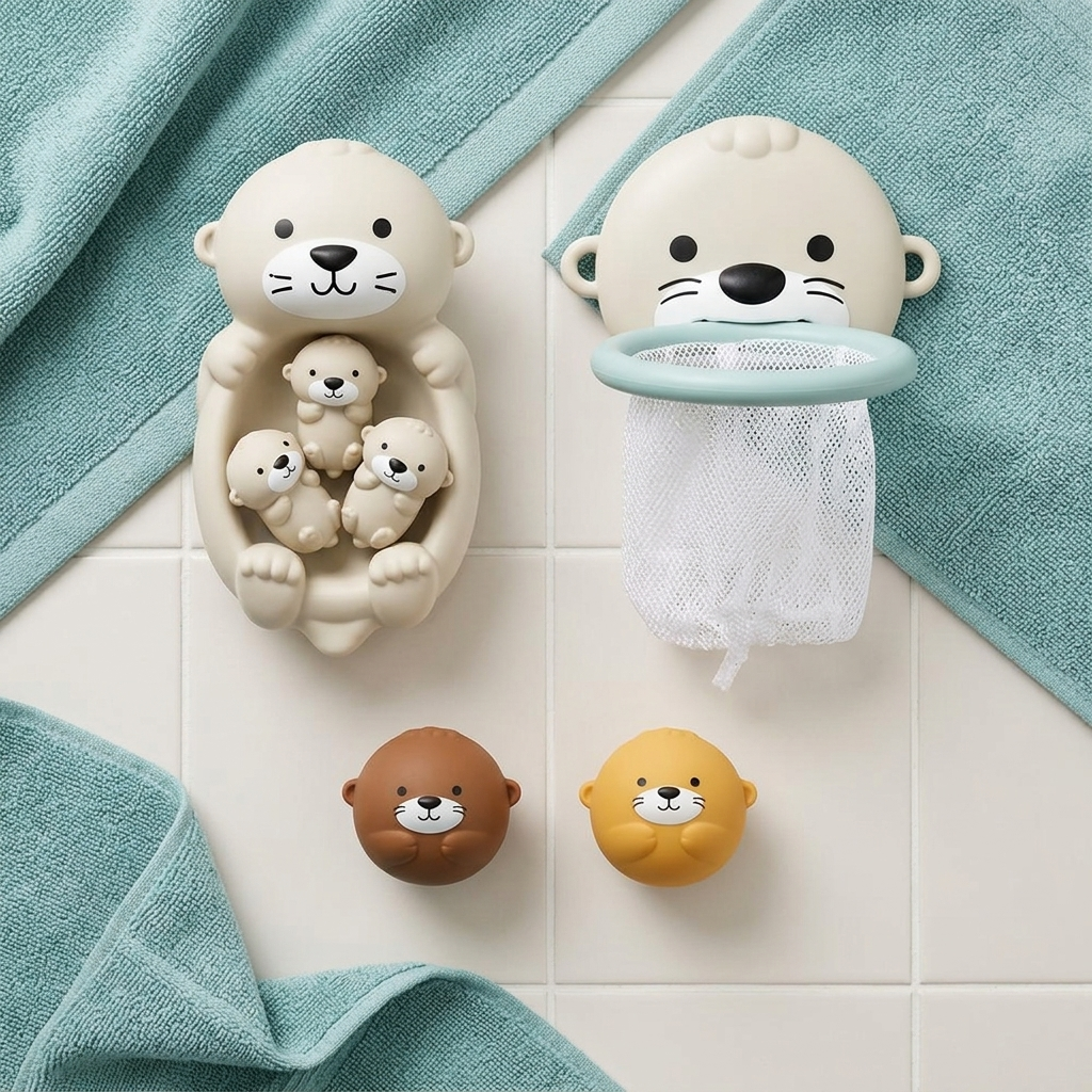Set de Juego para el Baño de Nutrias – 5 Piezas