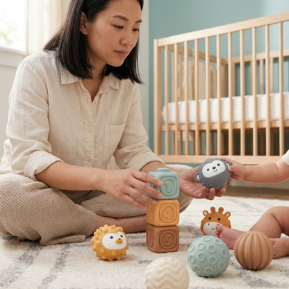 Set 2 en 1 de Aprendizaje para Bebés – 12 Piezas